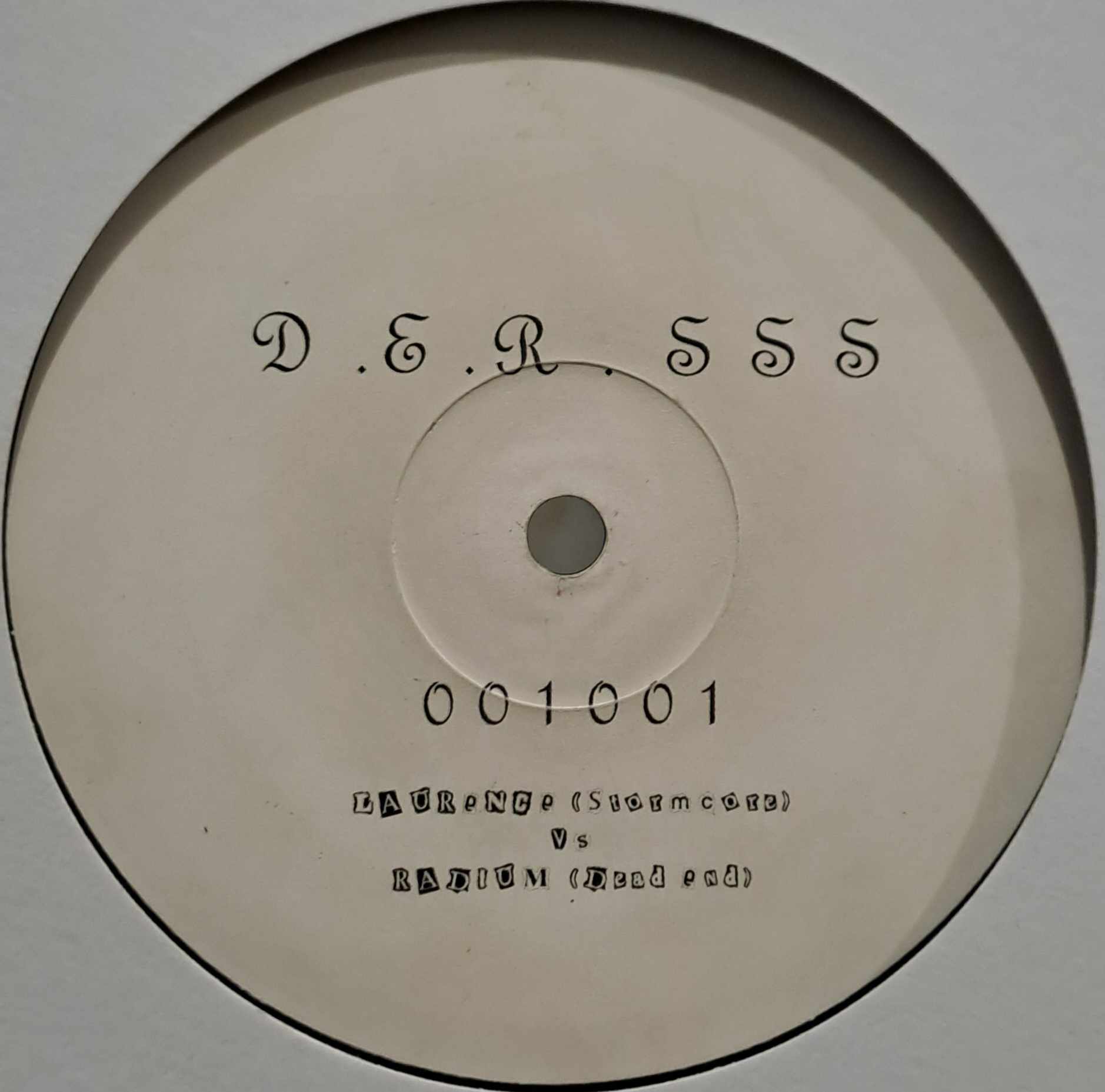 Dead End Records SSS 001 001 - vinyle hardcore